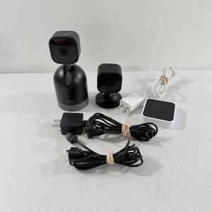 Lot Of 2 BLINK Mini Indoor Plug-in Security Camera & Sync Module 2 REGISTERED